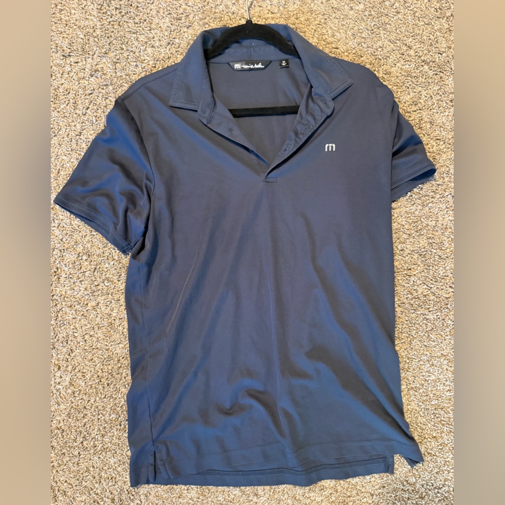 Travis Mathew Dark Blue Polo Shirt